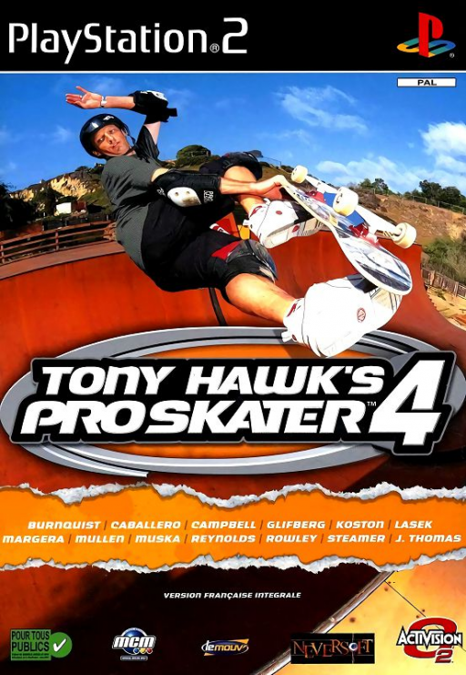 Jaquette de Tony Hawk: Pro Skater 4